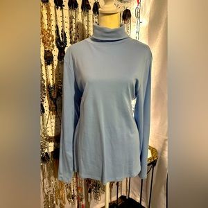 🎃3 for $15🎃Sky Blue Women’s Turtleneck Croft & Barrow Sz XL